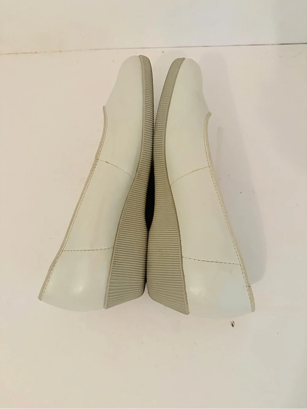 Softspots Bone Leather Stephanie Low Wedge Slip On Comfort Shoes